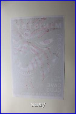 Ministry Band Cave Club Austin 1987 Signed Kozik Concert Poster RARE Original Ministry Band Cave Club Austin 1987 Signed Kozik Concert Poster RARE Original