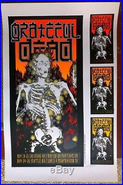 Mint'95 Grateful Dead Silkscreen Signed & #'d Concert Poster Proof Sheet Kelley