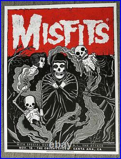 Misfits Santa Ana Ca 2013 Original Concert Poster Silkscreen