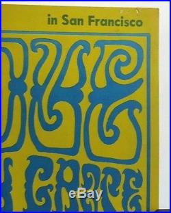 Moby Grape Art by Wes Wilson Original 1966 Vintage Concert Poster