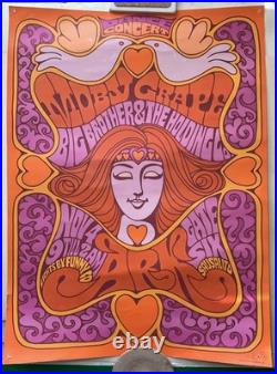 Moby Grape & Big Brother 1967 The Ark Sausalito, Ca. Original Concert Poster