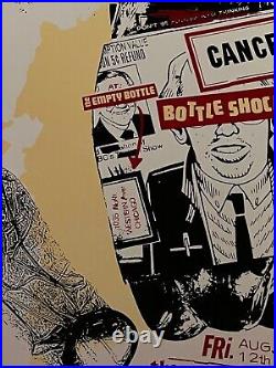 Modern Pop Art Bottle Shock Cancel Culture Original Concert Poster Art Chantry
