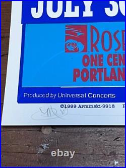 Motley Crue Scorpions Portland 1999 Original Concert Poster By Mark Arminski