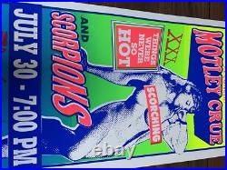 Motley Crue Scorpions Portland 1999 Original Concert Poster By Mark Arminski