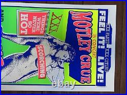 Motley Crue Scorpions Portland 1999 Original Concert Poster By Mark Arminski