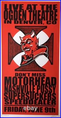 Motorhead Concert Poster Denver 2000
