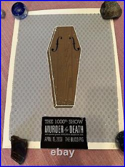 Murder By Death Concert Poster 1000th Show Numbered 19/50 19x25