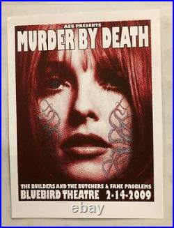 Murder By Death Denver 2009 Original Concert Poster Kuhn Silkscreen