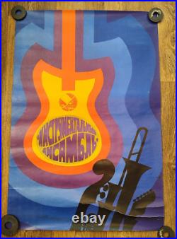 Music Original Vintage Concert Poster 1973