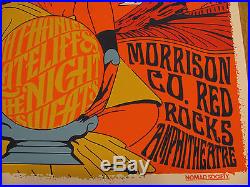 NATHANIEL RATELIFF Night Sweats Red Rocks 2016 Group Signed Concert /Gig Poster