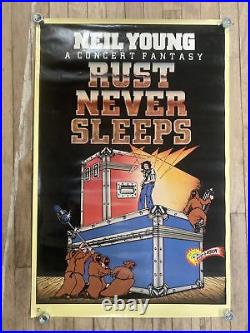 NEIL YOUNG A Concert Fantasy RUST NEVER SLEEPS original poster