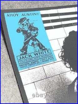 NEW Jack White Pocket Portrait Austin TX 10.6.26 Concert Tour POSTER #96/286 B&W