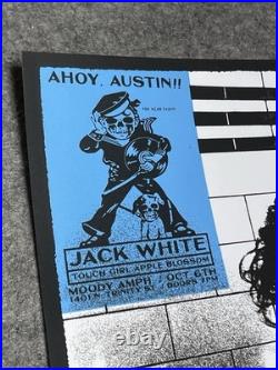 NEW Jack White Pocket Portrait Austin TX 10.6.26 Concert Tour POSTER #96/286 B&W
