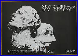 NEW ORDER joy division original concert poster'81
