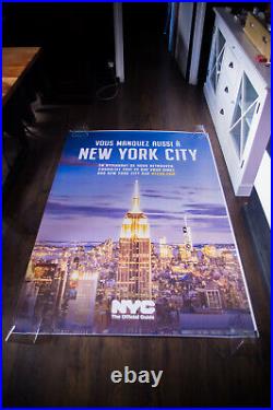 NEW YORK CITY OFFICIAL GUIDE 2021 4x6 ft Shelter Original Concert Poster