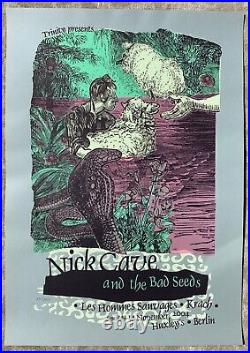 NICK CAVE Bad Seeds BERLIN 2004 Rock Concert Poster Bongout S/N SCREEN PRINT