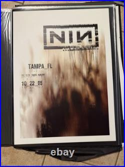 NINE INCH NAILS Posters Rob Sheridan Karl Fitzgerald Nashville Tampa Damaged