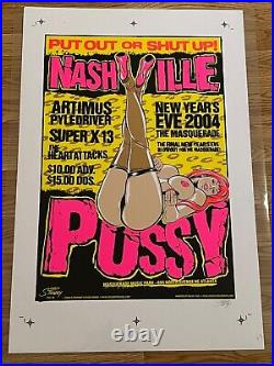 Nashville Pussy New Year's Eve 2004 Atlanta Stainboy Original Concert Poster
