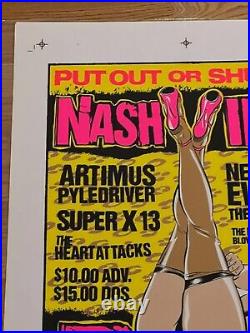 Nashville Pussy New Year's Eve 2004 Atlanta Stainboy Original Concert Poster