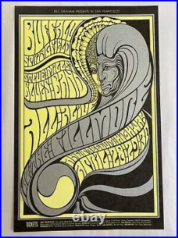 Neil Young Steven Stills Steve Miller Concert Poster From 1967 Original Vintage