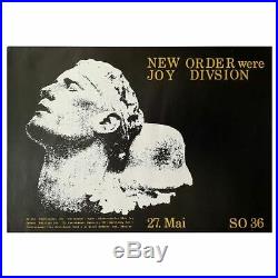 New Order 1981 SO36 Berlin Concert Poster (Germany)