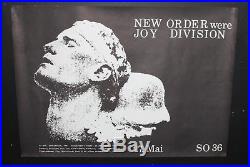 New Order were Joy Division 1981 SO36 Berlin Original Concert Poster