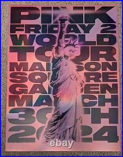 Nicki Minaj Pink Friday 2 Concert Tour Poster 3/30/24 Madison Square Garden
