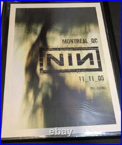 Nine Inch Nails Concert Poster Montreal Bell Centre 11/11/05 NIN