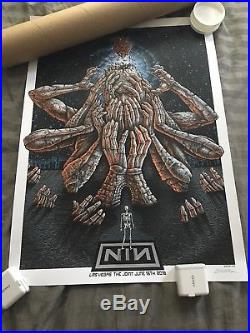 Nine Inch Nails NIN Las Vegas June 16 2018 Concert Print Poster /300 Signed EMEK
