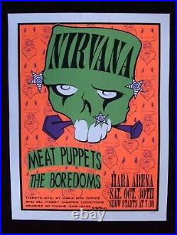 Nirvana Meat Puppets True Concert Poster Hara Arena Lee Bolton First Edition JPN
