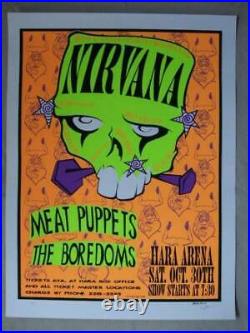 Nirvana Meat Puppets True Concert Poster Hara Arena Lee Bolton Second Edition JP