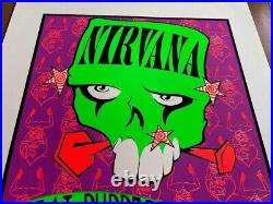 Nirvana Silkscreen10th Anniversary Concert Poster Lee Bolton Signed Numbered