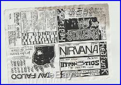Nirvana Tad Cobian Grunge Original Rare Concert Handbill Flyer