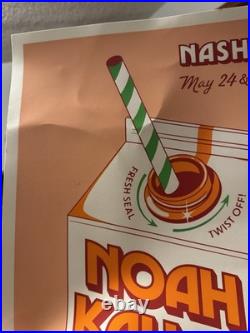 Noah Kahan Concert Poster Nashville, TN May 24 25, 2024 Bridgestone