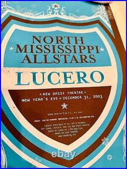 North Mississippi All Stars Lucero Concert Gig Poster Memphis 12.31.03 NYE