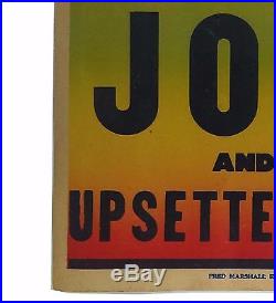 ORIGINAL 1960/61 Little Willie John CONCERT POSTER withThe Upsetters BOXING STYLE