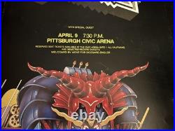 ORIGINAL JUDAS PRIEST 1984 METAL CONQUEROR CONCERT TOUR POSTER-Great White