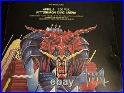 ORIGINAL JUDAS PRIEST 1984 METAL CONQUEROR CONCERT TOUR POSTER-Great White