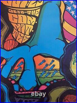 ORIGINAL Jefferson Airplane Fillmore Concert Poster (1967) Jim Blashfield Prop P