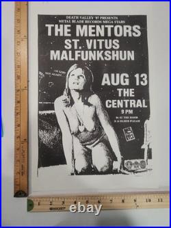 ORIGINAL Seattle 1987 Concert Poster Malfunkshun Andrew Wood(Mother Love Bone)#1