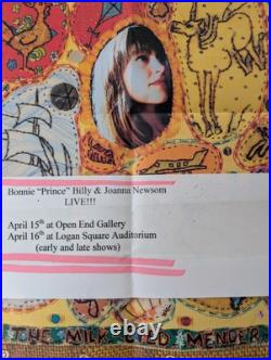 ORIGINAL TOUR! 2004 Joanna Newsom in Chicago CONCERT POSTER Bonnie Prince Billy ORIGINAL TOUR! 2004 Joanna Newsom in Chicago CONCERT POSTER Bonnie Prince Billy