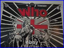 ORIGINAL The Who 1976 Edmonton Concert Potster In Great Condition