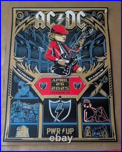 Official ACDC 2025 Las Vegas Concert poster dayne Henry print Near Mint