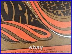 Orig 1st Print 1967 Concert Poster Electric Flag Fillmore San Francisco Psych