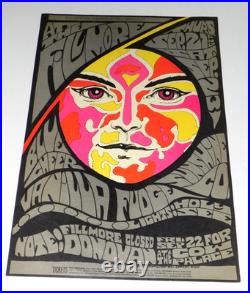 Original 1967 Fillmore Concert Poster BG-84 Vanilla Fudge Blue Cheer Donovan