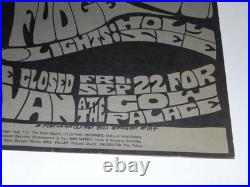 Original 1967 Fillmore Concert Poster BG-84 Vanilla Fudge Blue Cheer Donovan