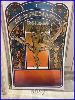 Original 1969 Rolling Stones Let It Bleed Concert Tour Poster 21.5x14