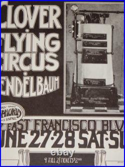 Original 1970 Clover, Mendelbaum Euphoria San Rafael, Two-sided Concert Poster