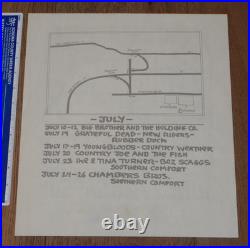 Original 1970 Clover, Mendelbaum Euphoria San Rafael, Two-sided Concert Poster