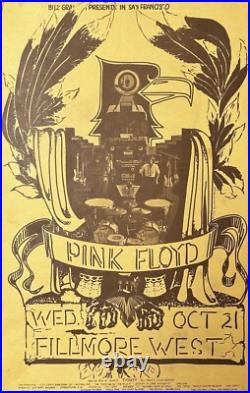 Original 1970 Pink Floyd Fillmore West BG Presents 230 Concert Poster